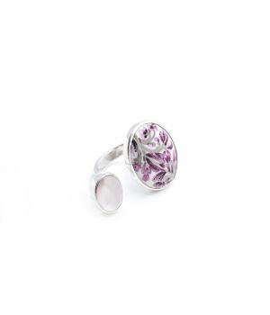  Round "Duo" Ring with Pink Quartz, fig. 1 