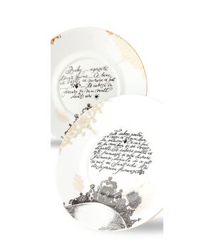 Porcelain plates customized with messages, fig. 2 