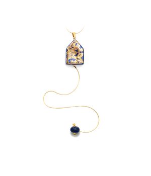  Duo House Necklace and Lapis Lazuli Charm "Laura", fig. 1 