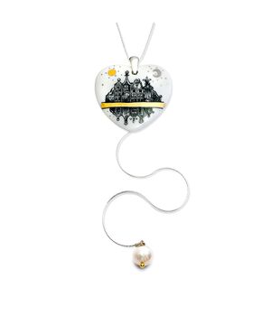  Heart Pendant Necklace with Charm "City of My Dreams", fig. 1 