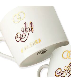  Cups customised with monogram, date and symbol, fig. 2 