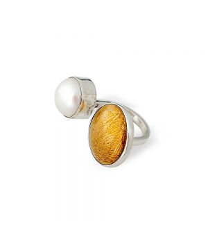  Round "Duo" Ring with Pearl "Deep In Our Heart", fig. 2 