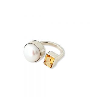  "Duo" Ring with Pearl and Citrine "Anne", fig. 1 