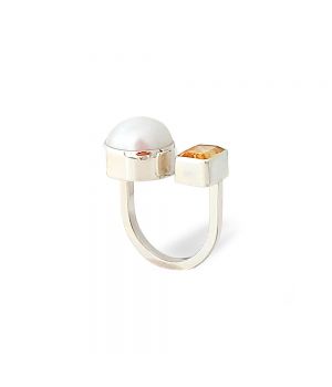  "Duo" Ring with Pearl and Citrine "Anne", fig. 2 