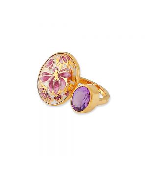  Oval "Duo" Ring with Amethyst "Treasure Garden", fig. 2 