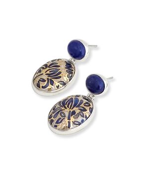  Cercei ovali cu lapis "Spring is in The Air" – Premium Collection, fig. 2 