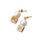  Earrings with "Tic Tac Toe" Cubes and Pearls “The Journey in the Mirror”, fig. 1 