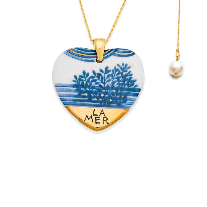  Heart Pendant Necklace with Charm "La Mer", fig. 1 