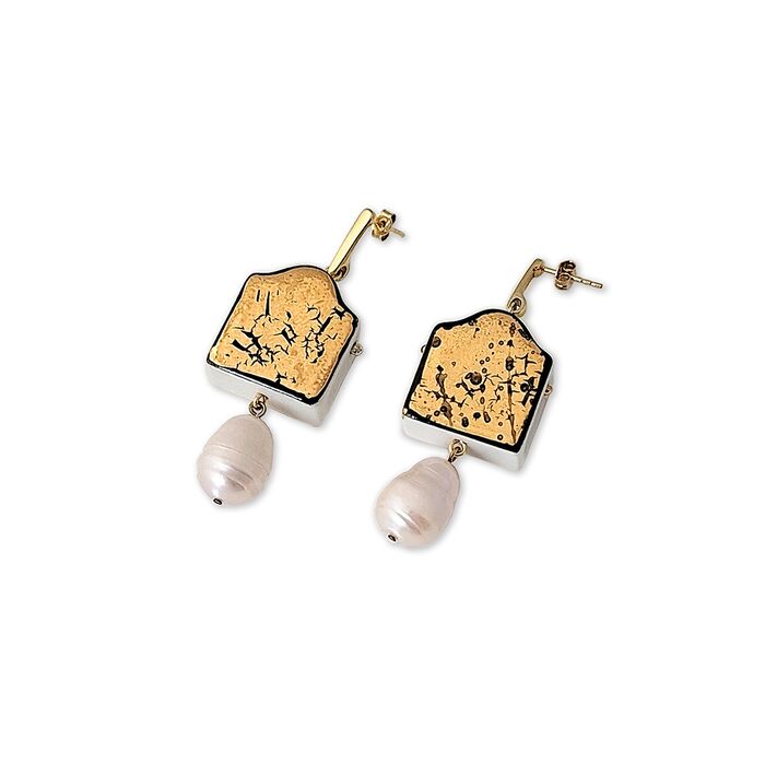  Baroque House Earrings with Pearls "The Journey in the Mirror", fig. 1 
