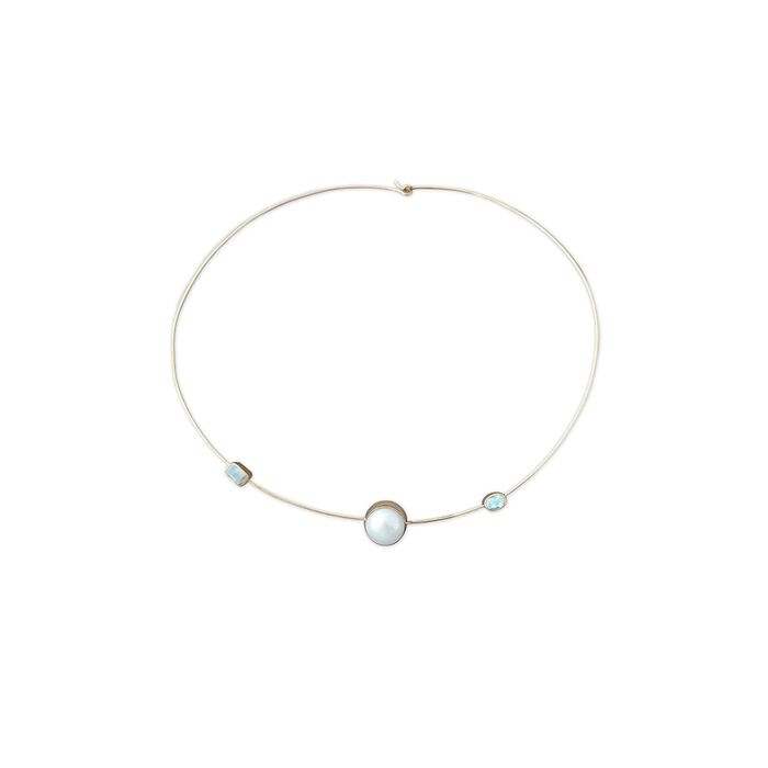  Necklace with Pearl and Moonstones "Anne", fig. 1 