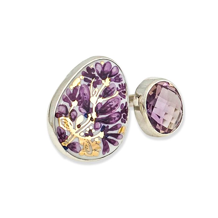  Inel Duo cu ametist "Spring is in The Air" – Premium Collection, fig. 1 